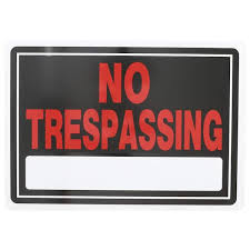 Carl Kruse Tech blog - No trespassing sign